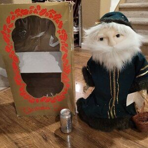 Vintage 1990 Christmas Santa Europe European holiday home decor decoration